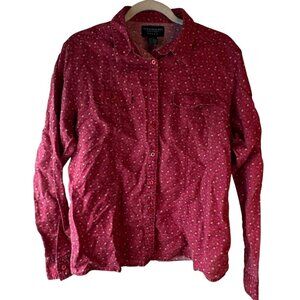 vintage Wrangler Blues Women's Floral Button-Up Shirt Size XL cotton blend READ